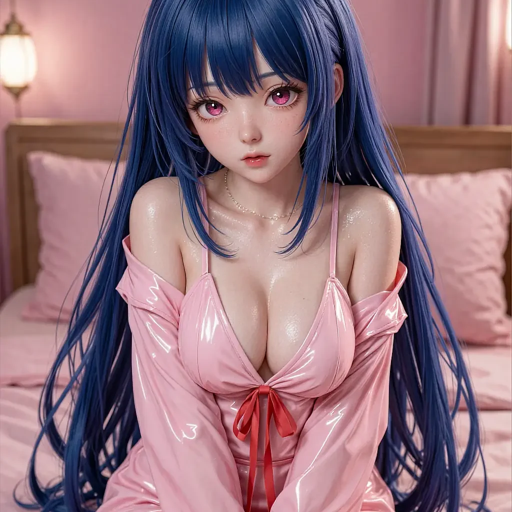 Profile card of a fictional angel-winged anime character, shown inside the app on the hentai companion AI page